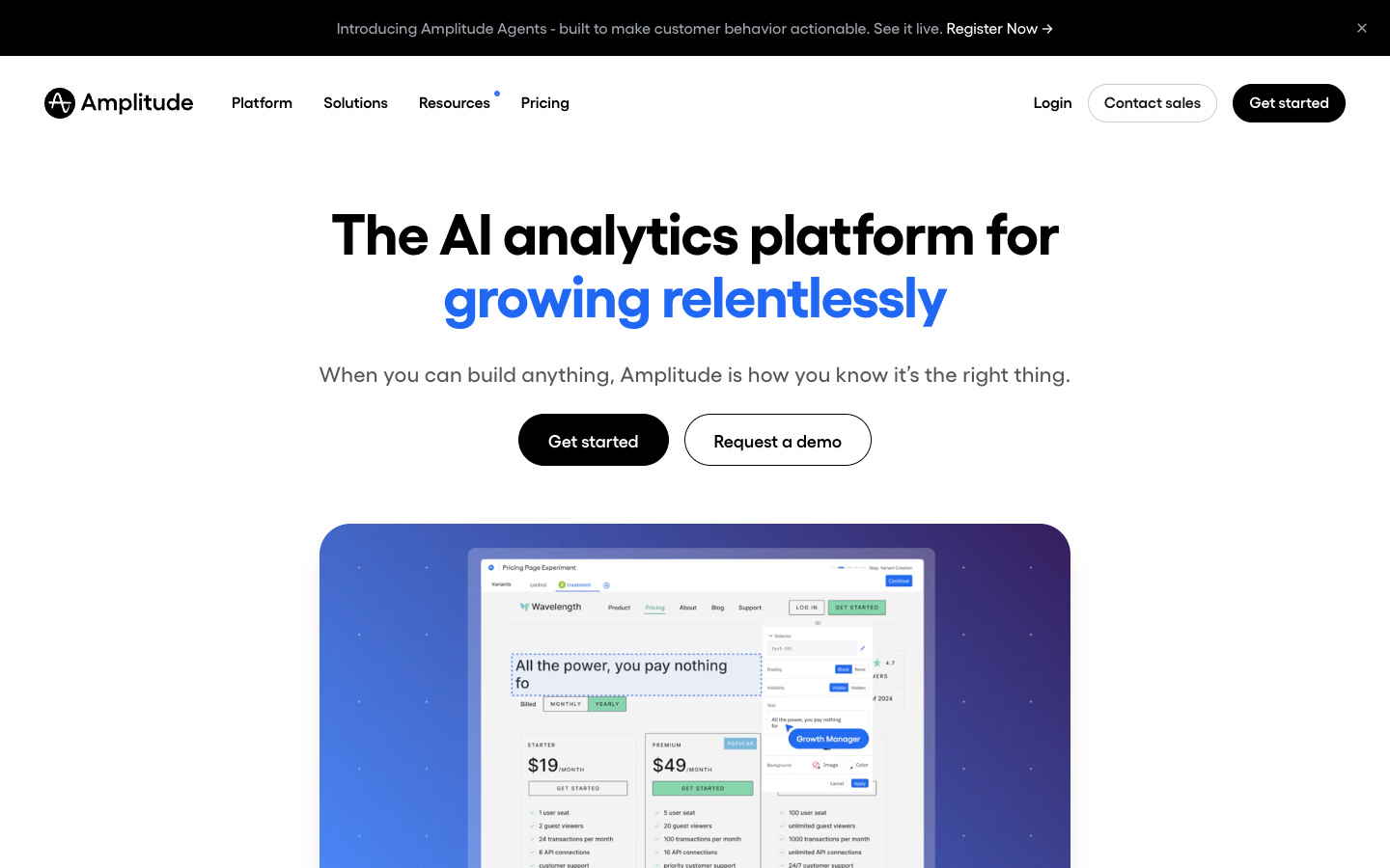 Amplitude — Headline Clarity Test Before